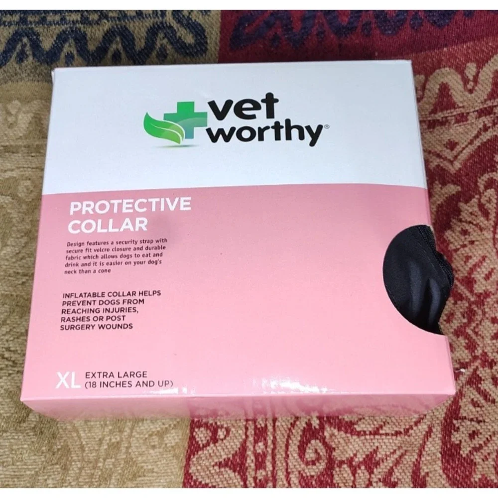Protective Inflatable Vet Worthy Dog Collar Size X-Large‎ New 18in & Up